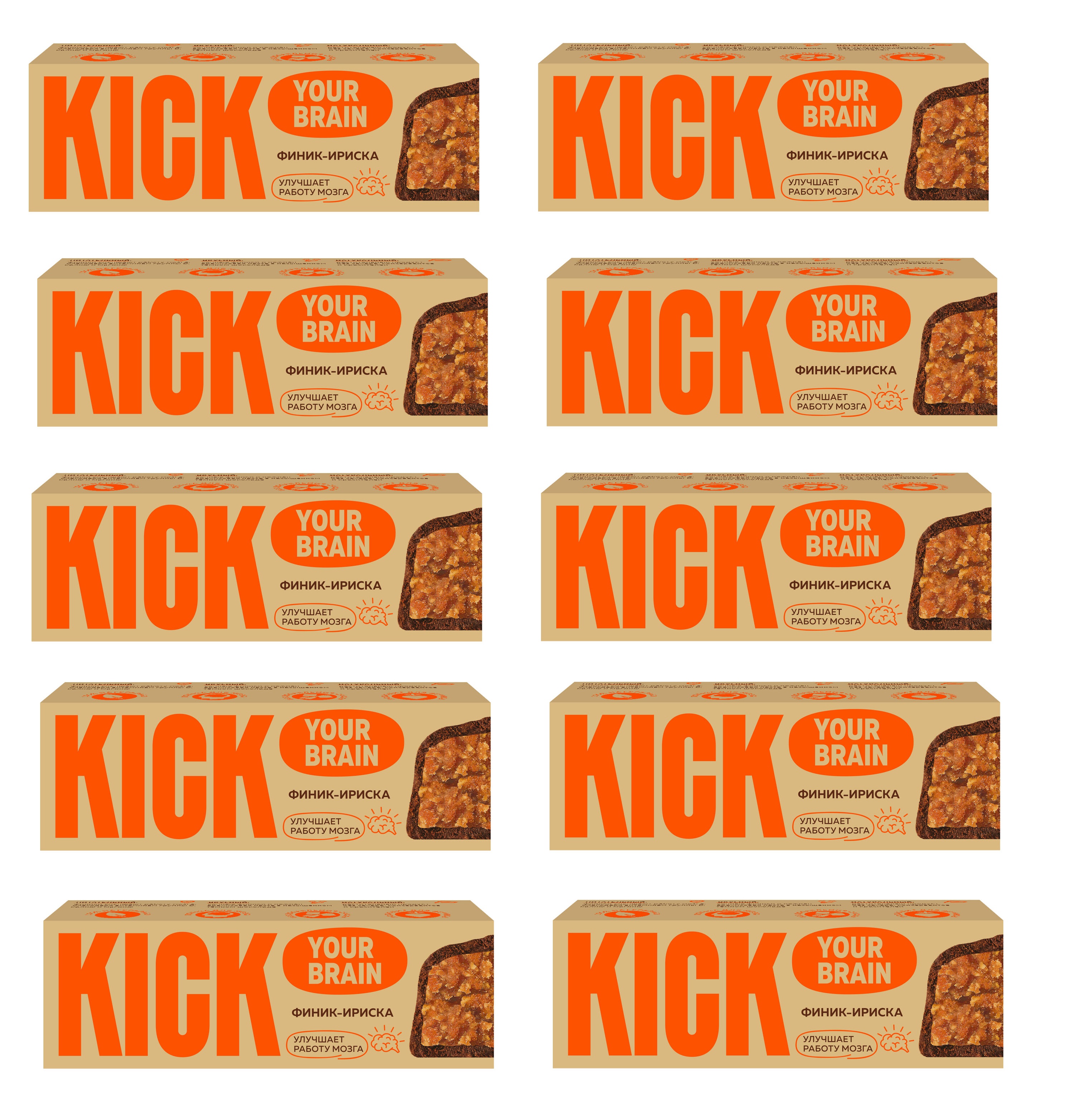 

Батончик Kick your energy финик-ириска в шоколаде, 10 шт х 45 г