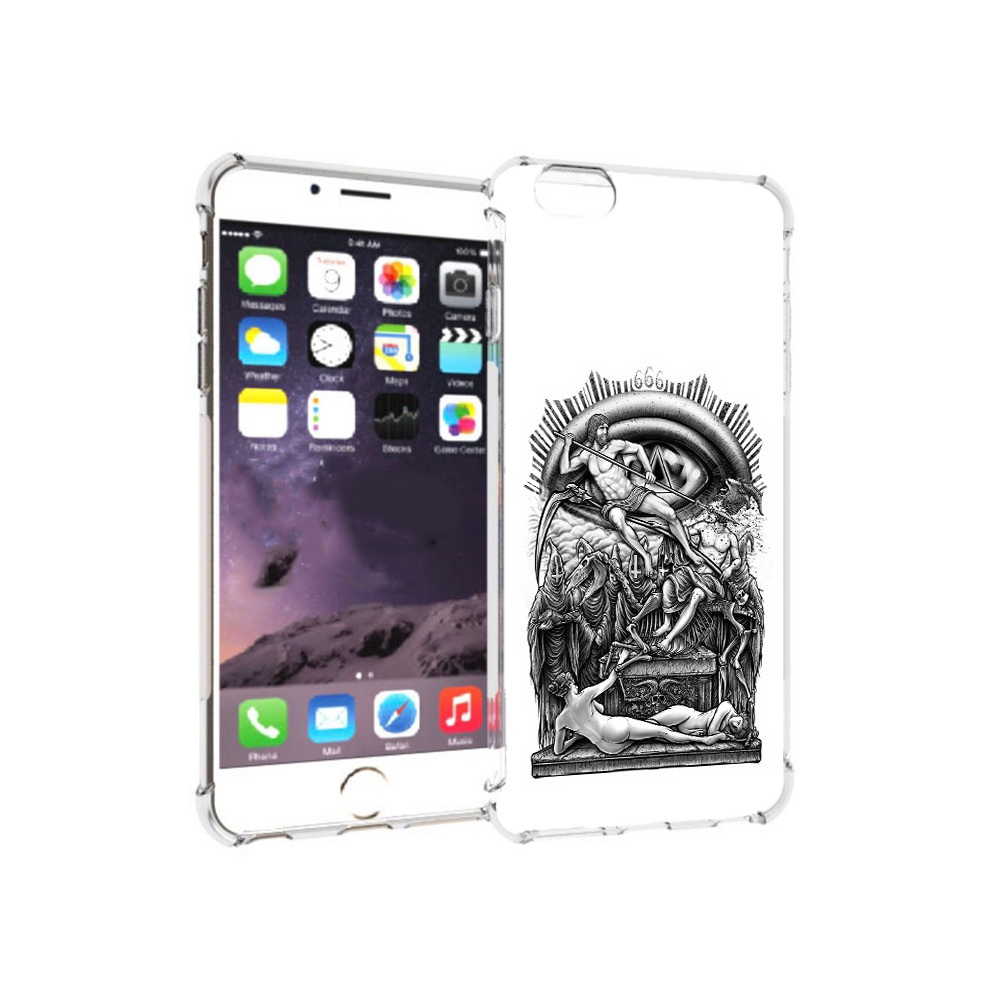 

Чехол MyPads Tocco для Apple iPhone 6 Plus оракул черно белый, Прозрачный, Tocco