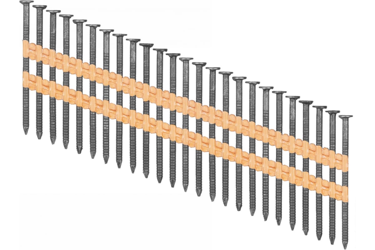 фото П_а_к зубр ргр-21 90 мм реечные гвозди рифленые, 21°, 2000 шт.