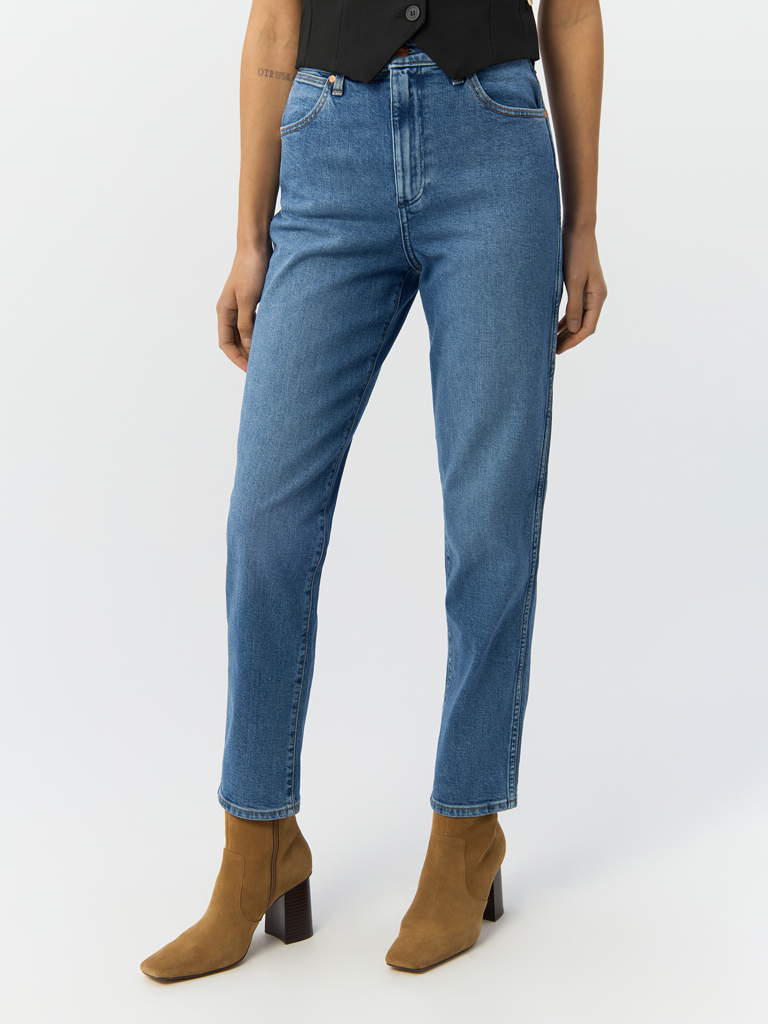 

Джинсы женские Wrangler 112327437 синие 26/34, Синий, 112327437