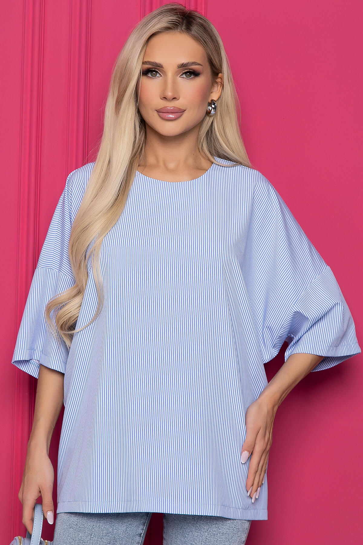 

Блуза женская LT Collection Лола голубая 50 RU, Голубой, Лола