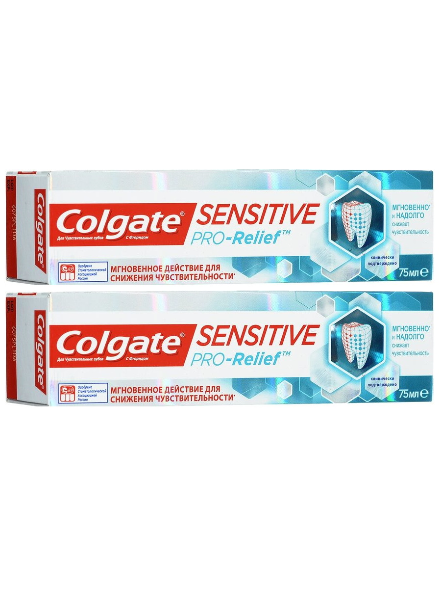 

Комплект Зубная паста Colgate Sensitive Pro-Relief для чувствительных зубов 75 мл х 2 шт., Pro-Relief для чувствительных зубов