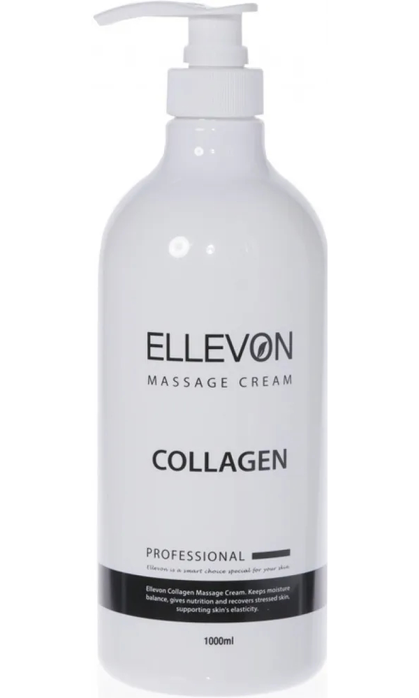 Массажный крем для тела Ellevon Collagen Massage Cream с коллагеном, 1000 мл