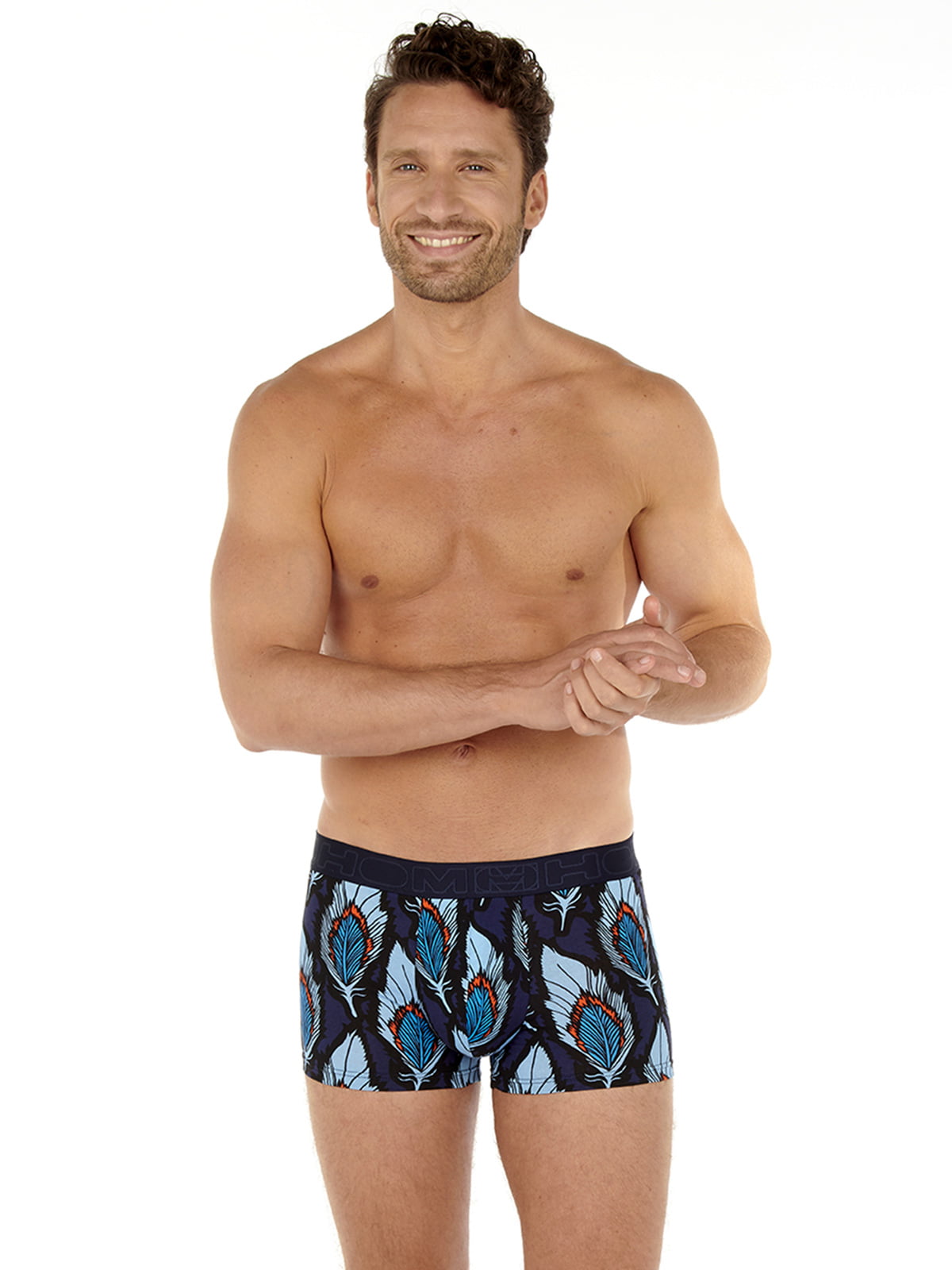 

Трусы мужские Hom 40c2120cP0RA синие XXL, Синий, 40c2120cP0RA