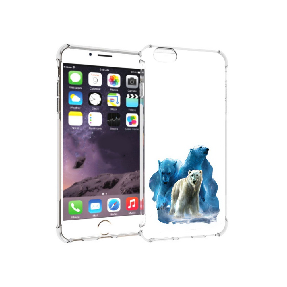 

Чехол MyPads Tocco для Apple iPhone 6 Plus полярный медведь, Прозрачный, Tocco