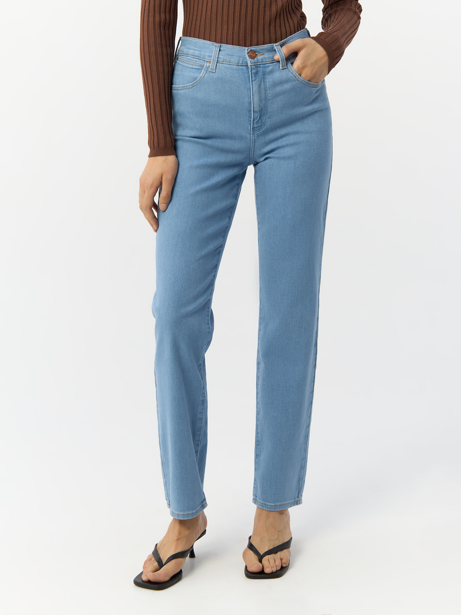 

Джинсы женские Wrangler 112332396 голубые 29/32, Голубой, 112332396