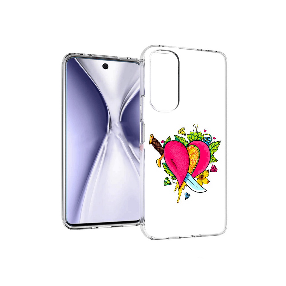 

Чехол MyPads Tocco для Huawei Honor X20 Фруктовое сердце, Прозрачный, Tocco