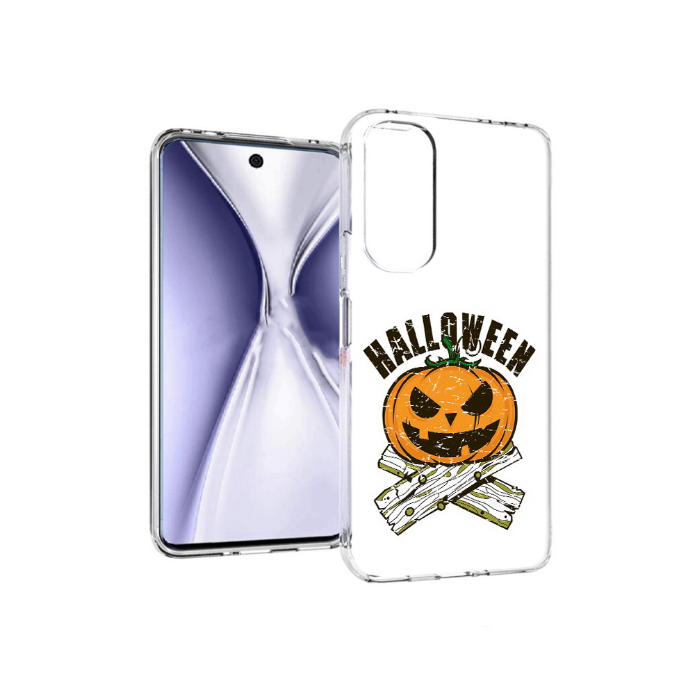 Чехол MyPads Tocco для Huawei Honor X20 Хэллоуин доски тыква
