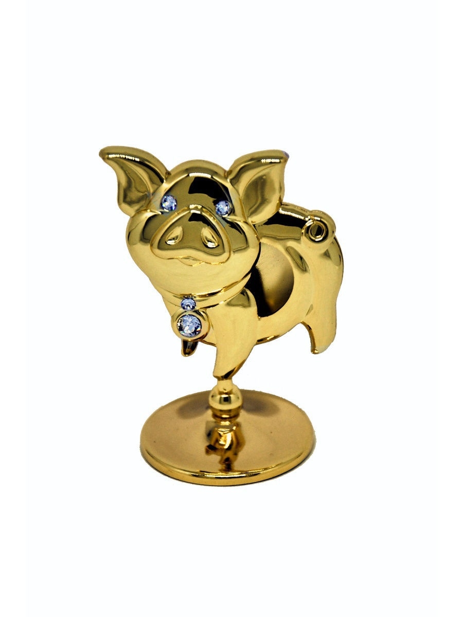 

Фигурка Свинья CRYSTOCRAFT 406-001-GCL золотистый, 406-001-GCL