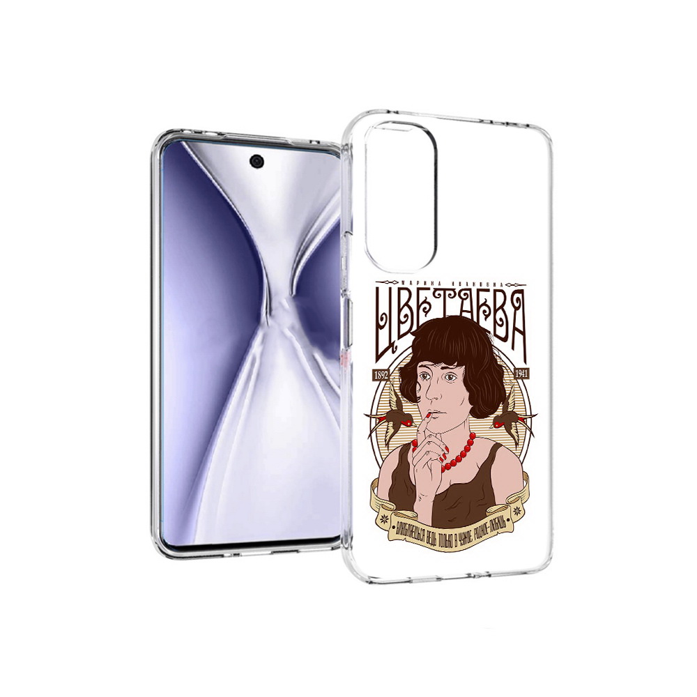 

Чехол MyPads Tocco для Huawei Honor X20 Цветаева, Прозрачный, Tocco