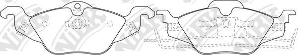 

Тормозные колодки NiBK передние дисковые pn0189