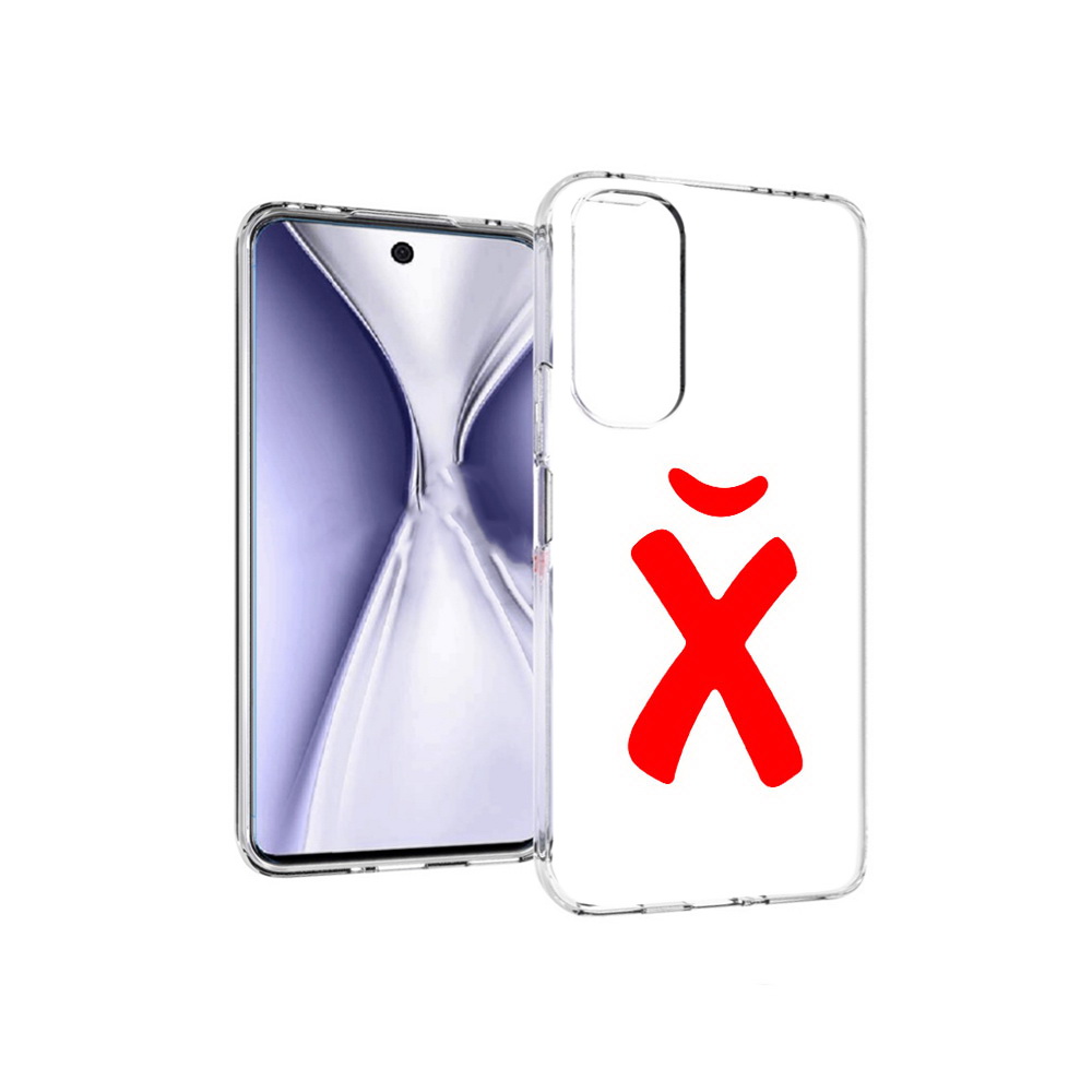 

Чехол MyPads Tocco для Huawei Honor X20 абстракция буква х, Прозрачный, Tocco