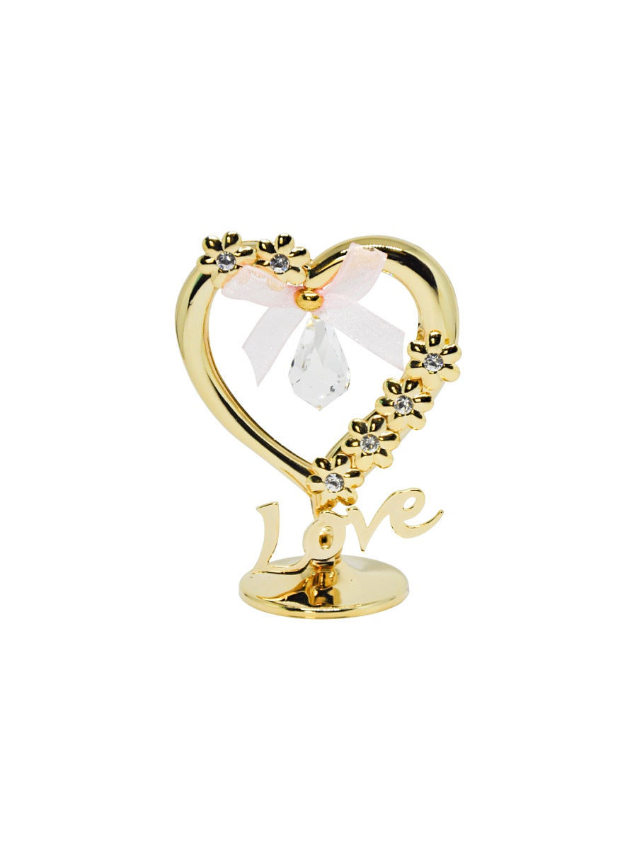 

Фигурка Сердце CRYSTOCRAFT 378-001-GCL золотистый, 378-001-GCL