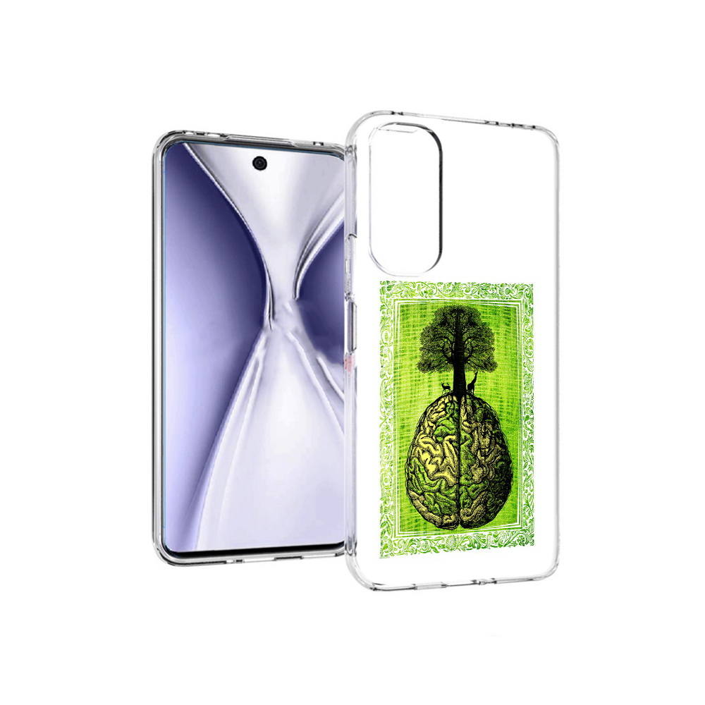

Чехол MyPads Tocco для Huawei Honor X20 абстракция здоровый мозг, Прозрачный, Tocco