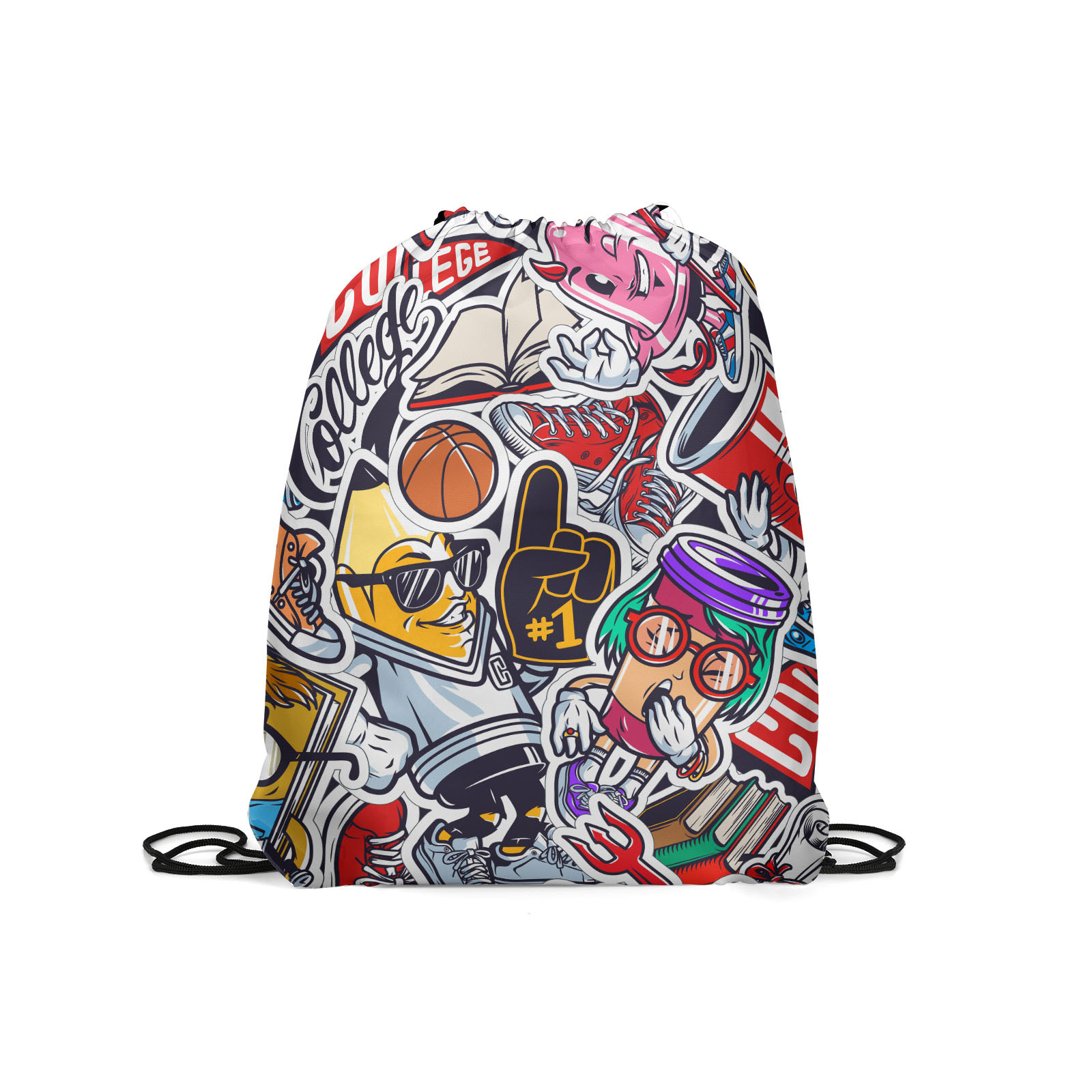 

Мешок для обуви унисекс Gorolla DrawstringBackpack 096 разноцветный, 42х35 см, DrawstringBackpack 096