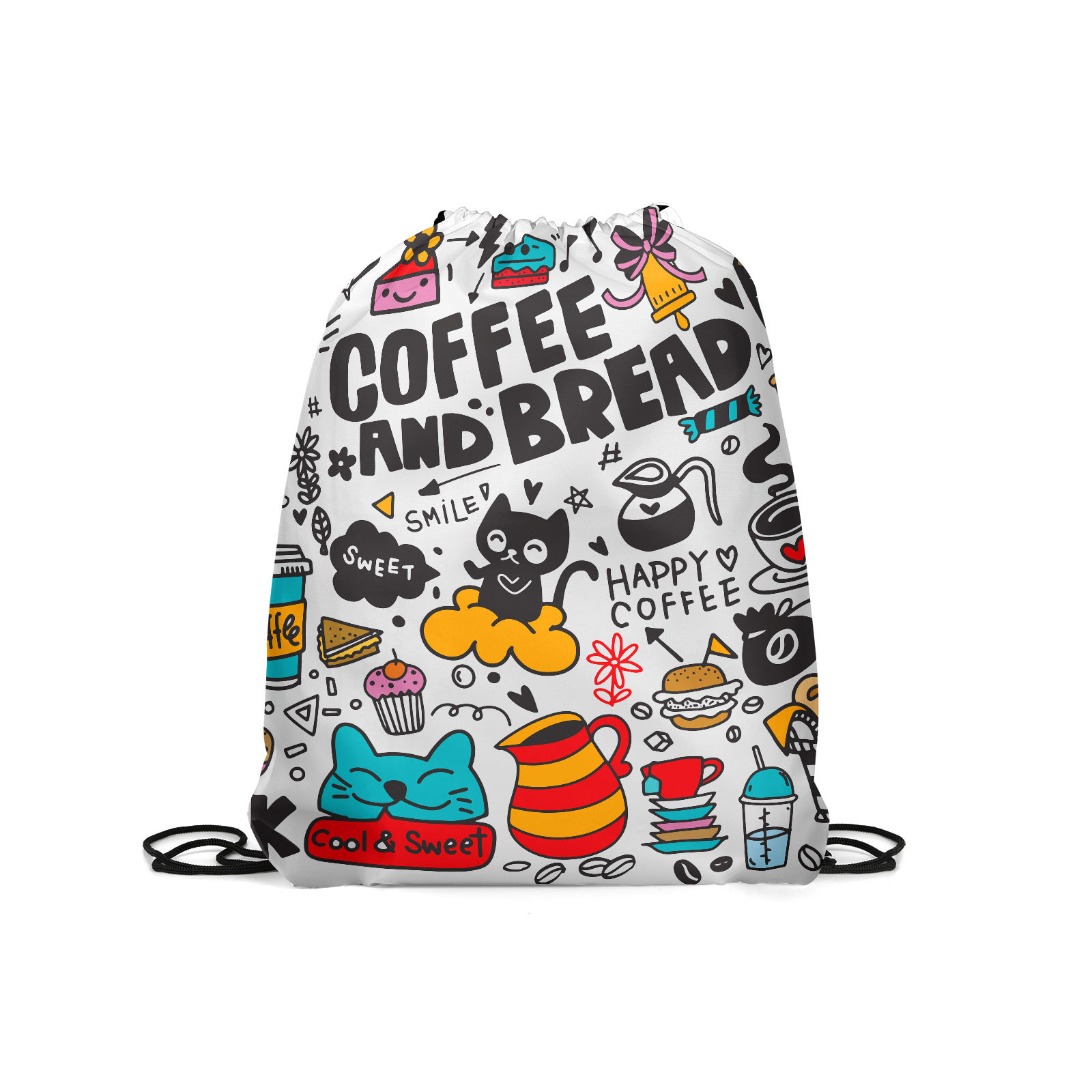 

Мешок для обуви унисекс Gorolla DrawstringBackpack 168 белый, 42х35 см, DrawstringBackpack 168