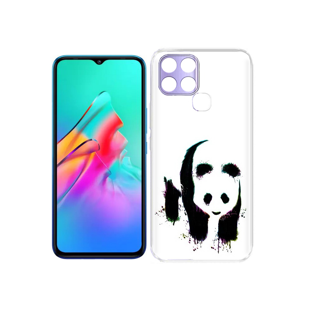 

Чехол MyPads Tocco для Infinix Smart 6 панда в акварели, Прозрачный, Tocco