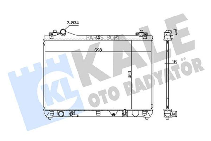 

Радиатор охлаждения двигателя Suzuki Grand Vitara II 05>15 KALE 350755