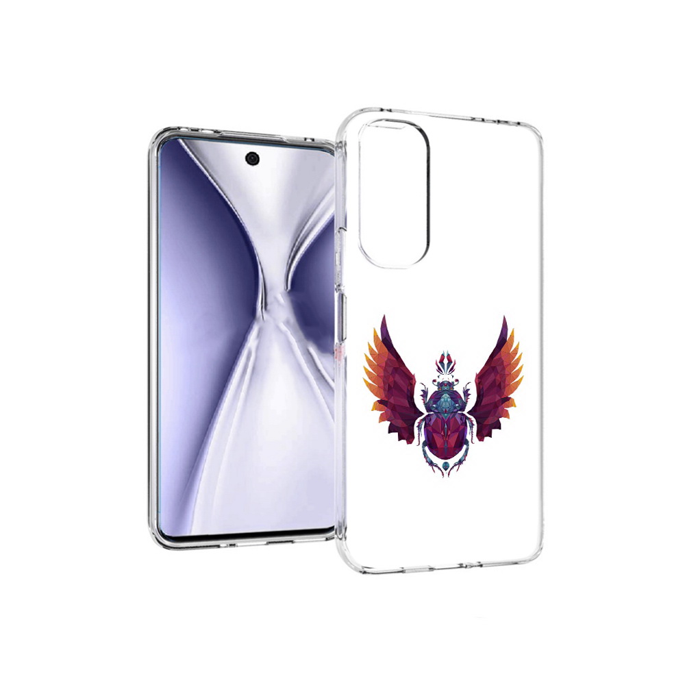 

Чехол MyPads Tocco для Huawei Honor X20 алмазный скоробей, Прозрачный, Tocco