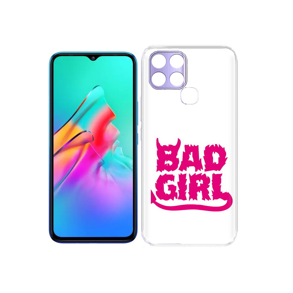 

Чехол MyPads Tocco для Infinix Smart 6 плохая девочка, Прозрачный, Tocco