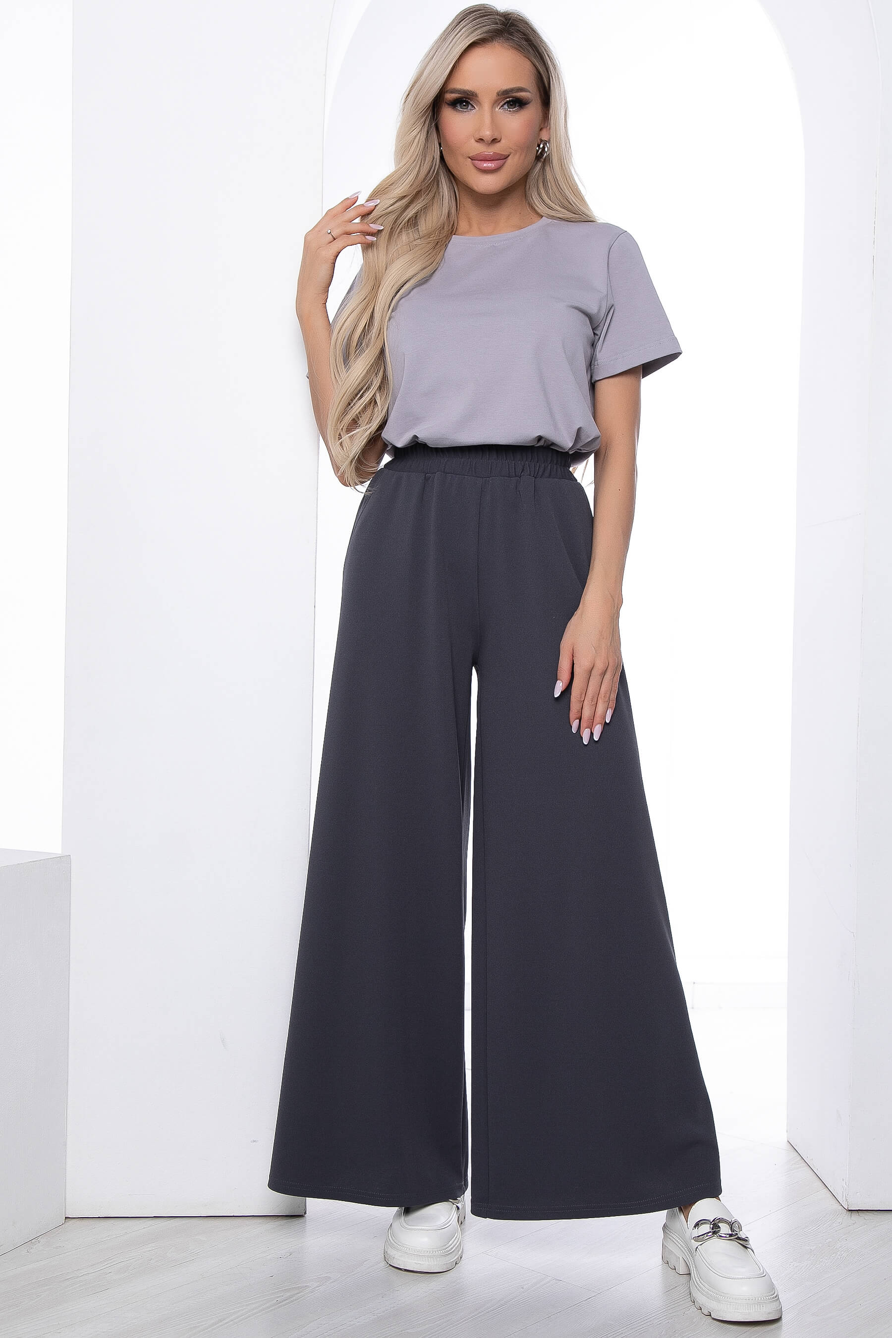 

Брюки женские LT Collection Комфорт на максимум! серые 46 RU, Серый, Комфорт на максимум!