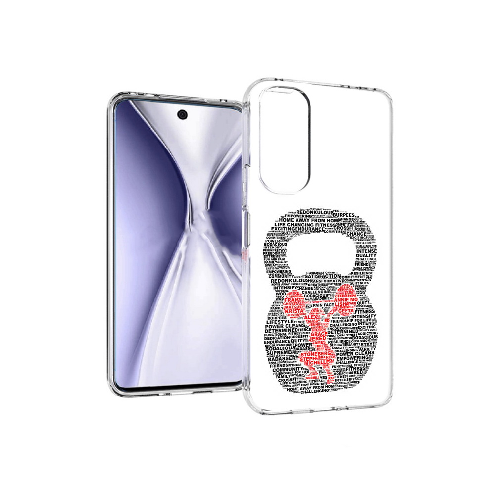 

Чехол MyPads Tocco для Huawei Honor X20 бодибилдинг гиря из слов, Прозрачный, Tocco