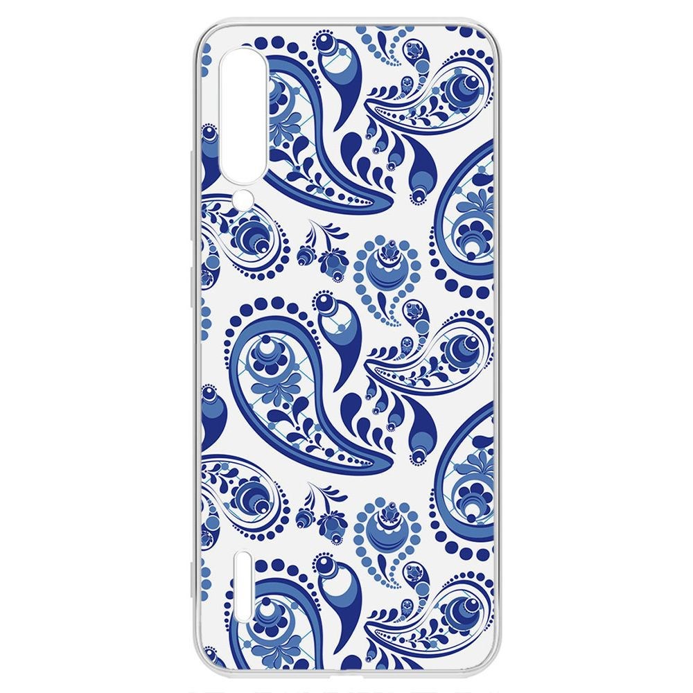 

Чехол-накладка Krutoff Clear Case Гжель для Xiaomi Mi 9 Lite