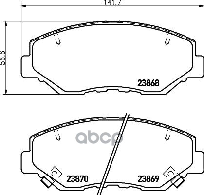 

Колодки дисковые передние Honda CR-V 2.0 02-06 NP8004