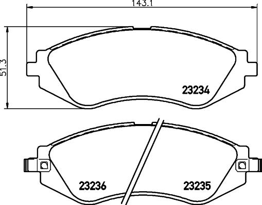 

Колодки тормозные перед CHEVROLET, DAEWOO ARANOS, ESPERO, EVANDA, GENTRA, LACETTI, LANOS,