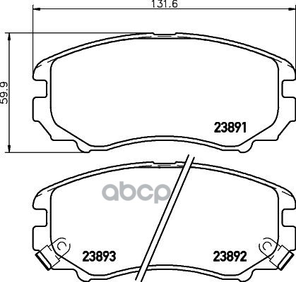 

Колодки дисковые передние Hyundai Tucson, KIA Sportage 04> NP6003