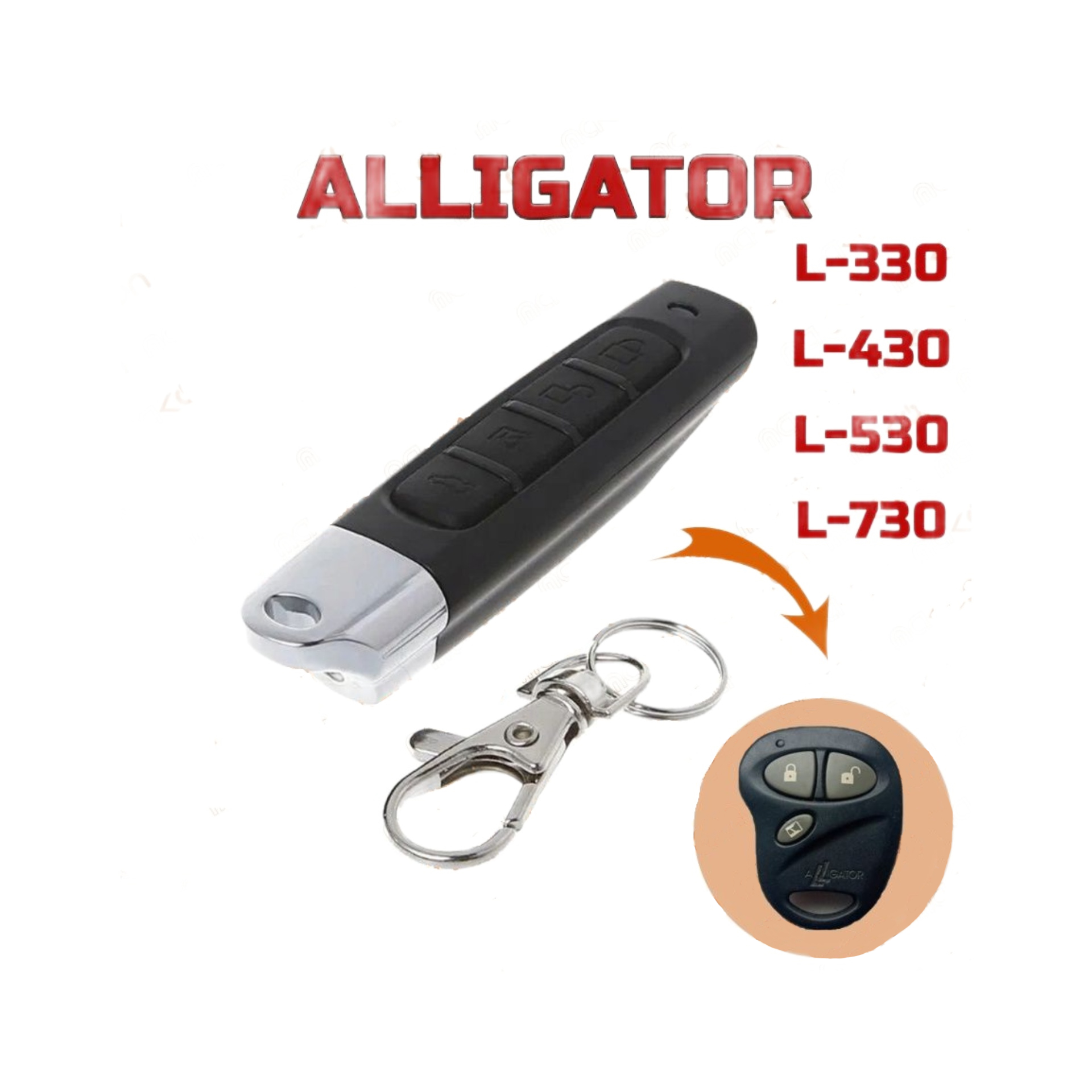 

Брелок Аналог для автосигнализации Alligator L330 L430 L530 L730 TD210 TD212, Alligator L330 L430 L530 L730 TD210 TD212