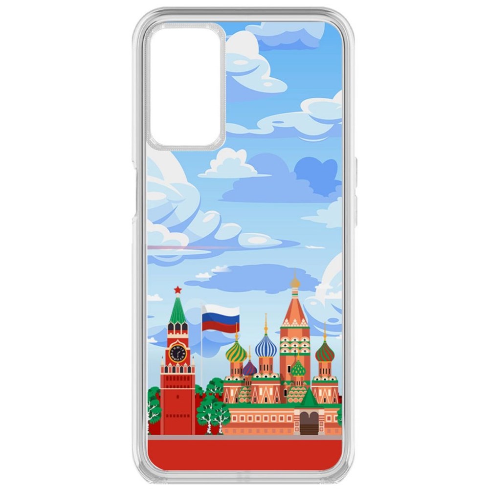 

Чехол-накладка Krutoff Clear Case Красная Площадь для Oppo A16, Прозрачный