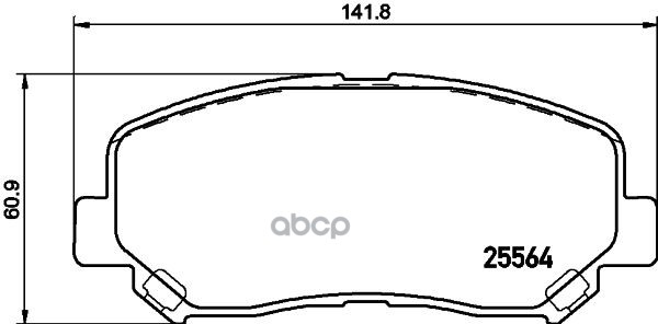 

Колодки дисковые передние с антискр. пл. Mazda CX-5 2.0/2.0D 11> NP5042