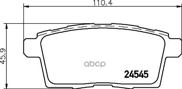

Колодки тормозные задн MAZDA CX-7, CX-9, MPV III 06-