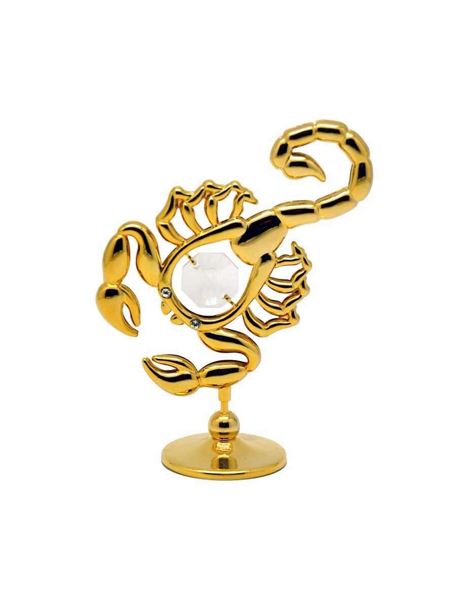 

Фигурка Скорпион CRYSTOCRAFT 363-001-GCL золотистый, 363-001-GCL