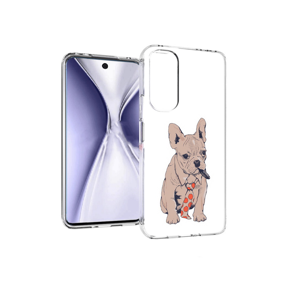 

Чехол MyPads Tocco для Huawei Honor X20 бульдог с сигарой, Прозрачный, Tocco