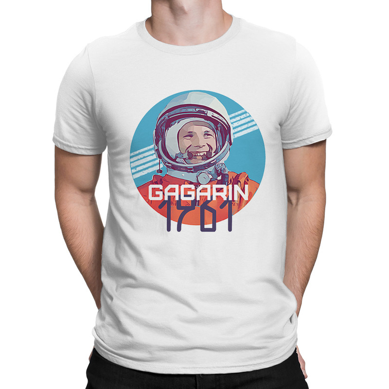 

Футболка мужская Dream Shirts Юрий Гагарин - 1961 белая XL, Белый, Юрий Гагарин - 1961