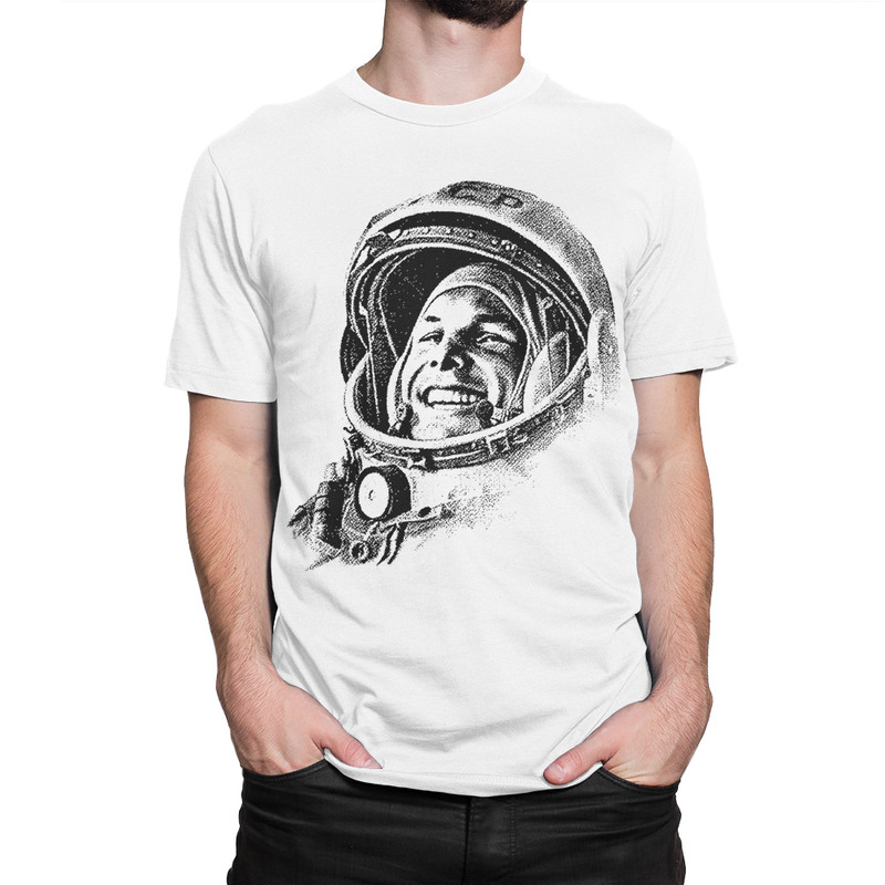 

Футболка мужская Dream Shirts Гагарин белая XL, Белый, Гагарин
