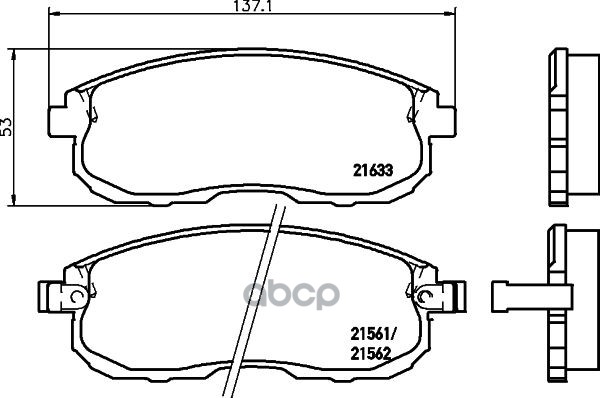 

Колодки дисковые передние Nissan Maxima 2.0/3.0i & 24V 89>/200SX 1.8T 91-93 NP2002