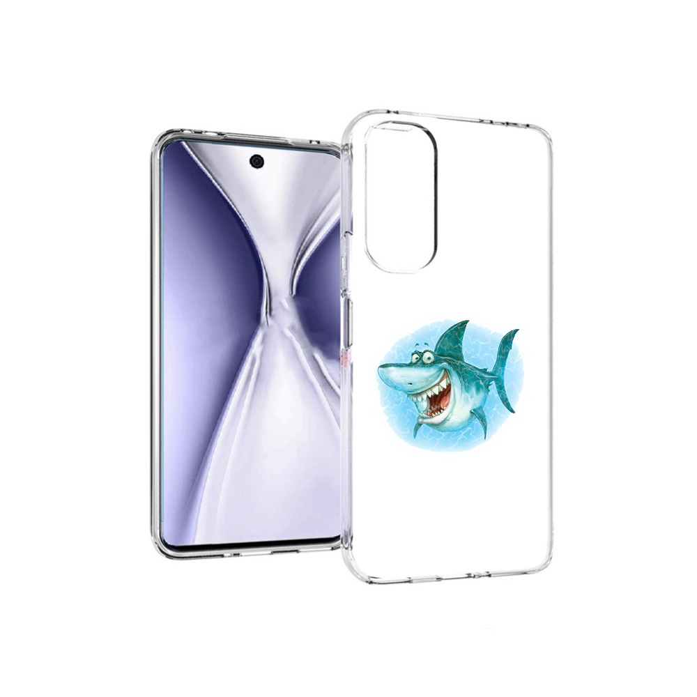 

Чехол MyPads Tocco для Huawei Honor X20 веселая акула, Прозрачный, Tocco