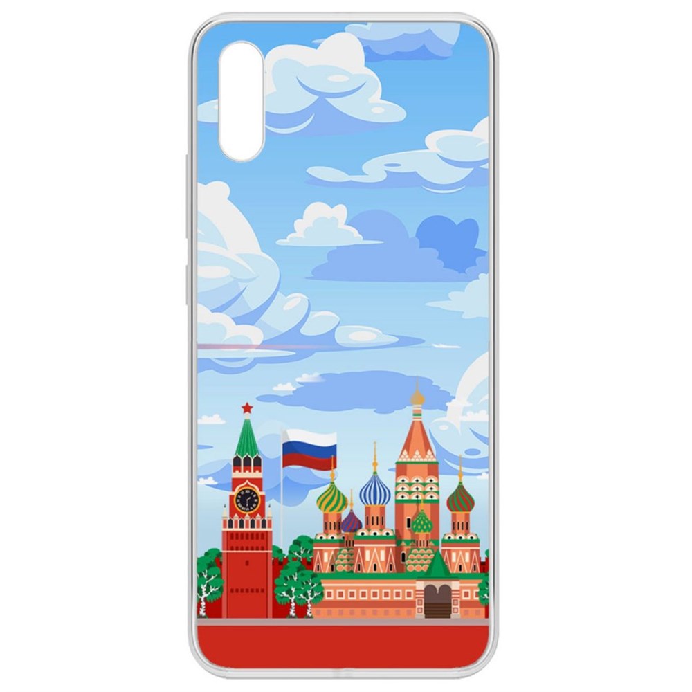 

Чехол-накладка Krutoff Clear Case Красная Площадь для Xiaomi Redmi 9A, Прозрачный