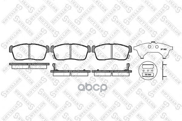 

737 000B-SX_колодки дисковые п.! с антискр. пл. Peugeot 206 1.6/2.0/2.0HDi 99-01/306 2.0HD