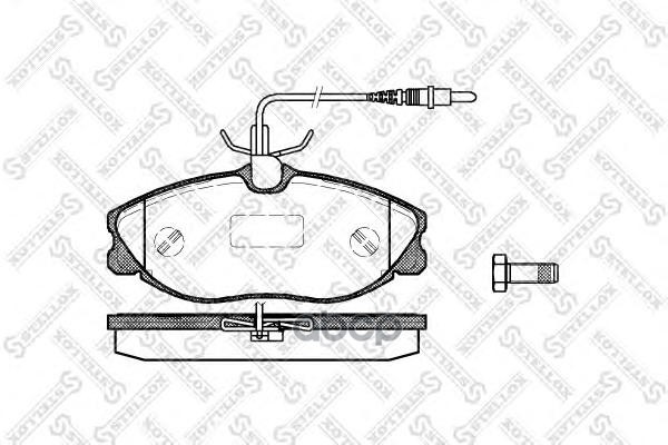 

Тормозные колодки Stellox передние дисковые 615004bsx