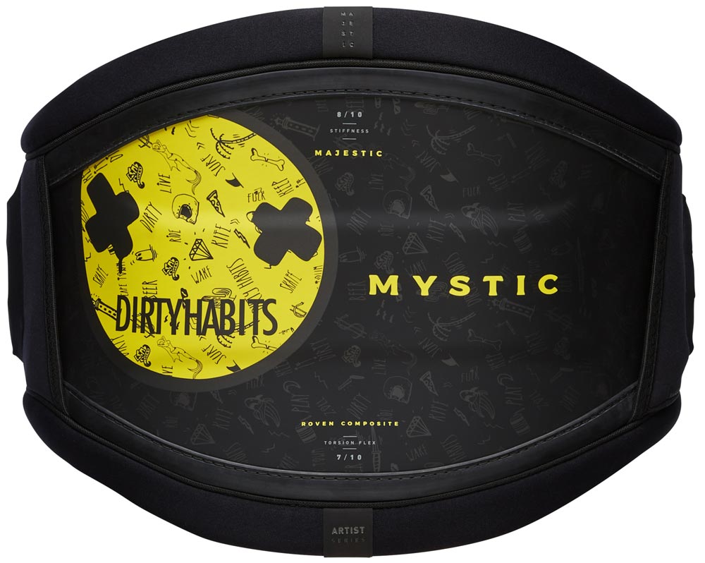 

Поясная трапеция Mystic Majestic Dirty Habits Black/Yelow 2021 XL