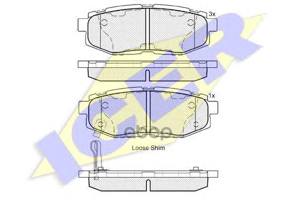 

Тормозные колодки ICER 182088