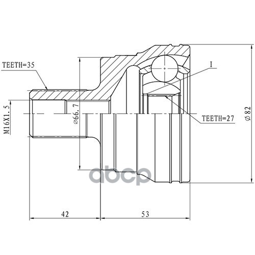 

Шрус Zikmar Z87495R