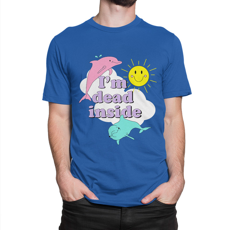 

Футболка мужская Dream Shirts Я Мёртв Внутри синяя S, Синий, Я Мёртв Внутри