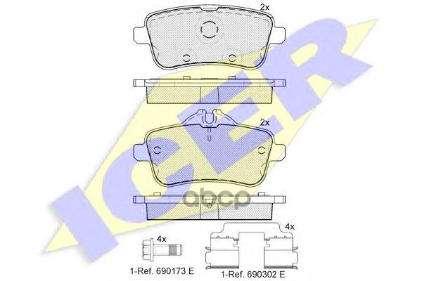 

182072-200_колодки дисковые задние! MB W166/X166 ML 63AMG/GL 63 AMG 11>