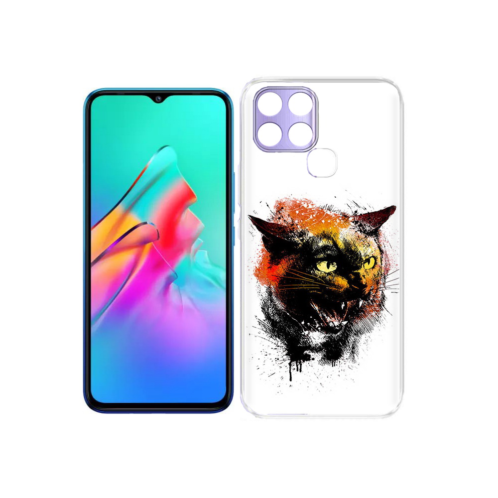 

Чехол MyPads Tocco для Infinix Smart 6 сиамский кот, Прозрачный, Tocco