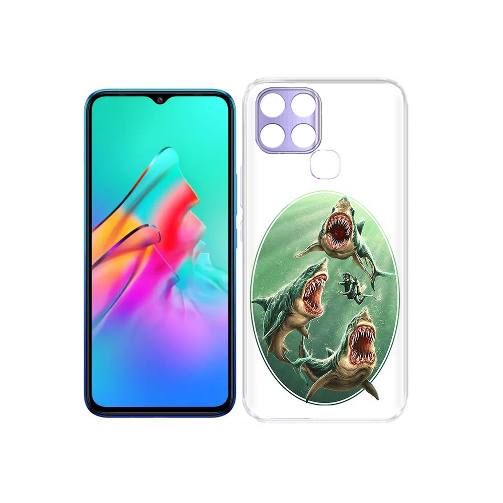 

Чехол MyPads Tocco для Infinix Smart 6 синяя бездна, Прозрачный, Tocco